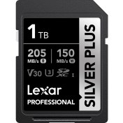 Resim Lexar 1 Tb LSDSIPL001T-BNNNG Sd Professional Silver Plus Sdxc Uhs-I Kart Up To 205MB/S Okuma 150MB/S Yazma Hafıza Kartı 