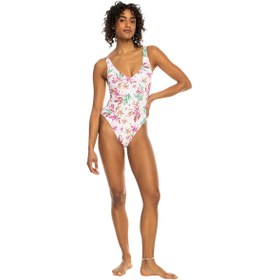 Resim Roxy Pt Beach Classics One Piece Kadın Beyaz Yüzücü Mayo ERJX103617-WBK5 