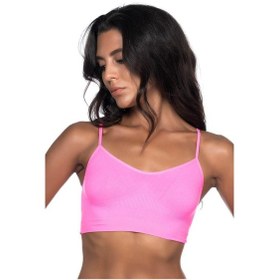 Resim Neon Fuşya Mı Emay 4003 Soft İp Askı Büstiyer Neon Fuşya 