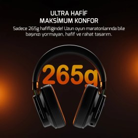 Resim Gamepower Kai Titanium Ultra Wireless 7.1 Surround Hi-Fi Rainbow Gaming (Oyuncu) Kulaklık 