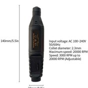 Resim Didadodo Profesyonel Elektrikli Oyma, Parlatma Ve Tırnak Bakım Kalemi - Çok Amaçlı Kullanım 