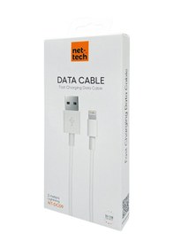 Resim Nettech Nt-dc09 2.4a Plastik 200 Cm Lightning Şarj Ve Data Kablosu Beyaz 