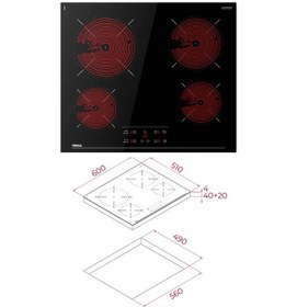 Resim Teka TBC64010 - HAK627 - ATV60 Siyah Ankastre Set 