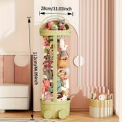Resim 1 adet - Şeffaf Sevimli Şekilli Bebek Depolama Silindiri 111.99 cm / 142.01 cm / 172.01 cm, Snap-On Kapak ile, Peluş Oyuncaklar, Oyuncaklar, Bebekler, Koleksiyonlar - Taşınabilir Toz Geçirmez Tasarım, Oval Modern Ev Dekor Depolama Kutusu, Oturma Odası, Aile Odası, Bebek Depolama Varili için Uygun, Üç Farklı Boyutta Mevcut. Cadılar Bayramı ve Noel için Mevcut 
