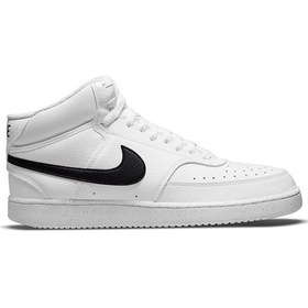 Resim Nike Court Vision Mid Nn Erkek Spor Ayakkabı Dn3577-101 Beyaz Beyaz 