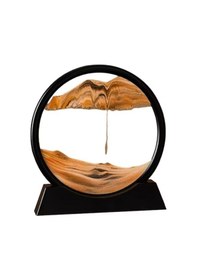 Resim Kişiye Özel 3d Cam Hareketli Turuncu Renk Kum Sanatı 