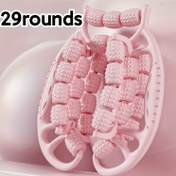 Resim 29-Kolay Bacak Masajı ve Kas Rahatlatıcı Rulo - Pembe, Vücut Ağırlığı Kaybı, Baldır Germe ve Rahatlatma için Çok Fonksiyonlu Fitness Ekipmanı, Dayanıklı ABS Malzemesi ile Yapılmış, Egzersiz Aksesuarları 