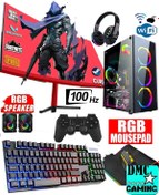 Resim DMC N161x (PUBG,GTA 5) Ryzen 5 3600,16gb,256gb Ssd,500gb Hdd,6gb 1660,24''oyuncu Masaüstü Bilgisayar 