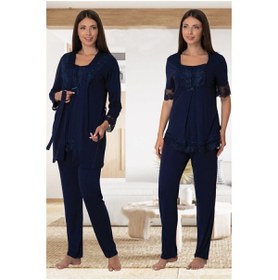 Resim Effort Pijama Efortt Emzirme Özellikli Lohusa 3'lü Takım 