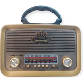Resim Everton RT-301B Nostaljik Radyo Bluetooth+Usb+Sd Card+Aux Girişli - Fenerli Fm Şarjlı 
