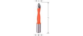 Resim İTHAL Cnc Makine Delici Sivri Uç Sol 7 mm 