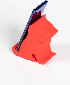 Resim Birlik Sünger Sünger Köpek Masa Üstü Telefon Ve Tablet Tutacağı Kırmızı 10,5x13x6 Cm 