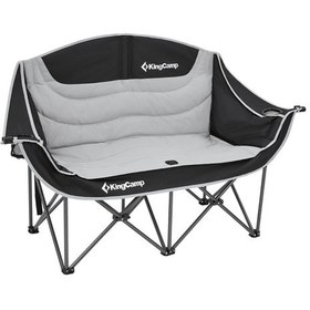 Resim Kingcamp Loveseat Double Çift Kişilik Katlanır Kamp Sandalyesi B.grey Gri - Siyah 