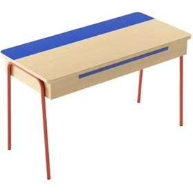 Resim Misa Ahşap Çok Renkli Çocuk Masası 