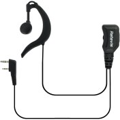 Resim Walkie Talkie G Şekilli Mikrofonlu Kulaklık 2 Pin Ayarlanabilir RT22 RT21 Baofeng Uv-5r 888S Uyumlu 