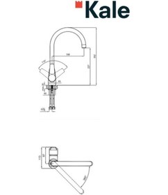 Resim Kale Mare Mutfak Eviye Bataryası 5 L/dk 410200502500 Gümüş 
