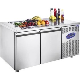 Resim CSA Karacasan 281 Lt İki Kapılı 700'Lük Havuzsuz Saladbar Buzdolabı(304 Çelik) 