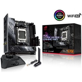 Resim ASUS Rog Strix X670e-ı Gamıng Wi-fi Am5 Soket, 1xpcıe 5.0 2xpcıe 4.0, M.2, Type-c, Hdmı, Dp, 2xusb 3.2 