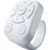 Resim Samdoo Beyaz J6 Bluetooth Akıllı Yüzük Kumanda: Fotoğraf Çekimi, E-kitap Sayfa Değiştirme, Video/müzik Kontrolü 