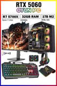 Resim Zeiron Warrior Eagle X55 Ryzen 7 5700X 32GB 1TB M.2 SSD RTX5060 27" 280Hz Sıvı Soğutmalı Oyuncu Bilgisayar 