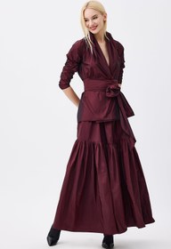 Resim Tafta Bordo Etek - 40 / Bordo 