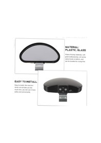 Resim Oto Araç Araba Ayna Ek Kör Nokta Aynası Eğitmen Aynası Oval 10x4 Cm 