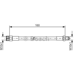 Resim BOSCH 1987476230 Arka Fren Hortumu Transporter T4 