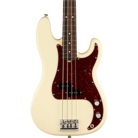Resim Fender American Professional II Precision Bass 4 Telli Bas Gitar - Olympic White / Rosewood 