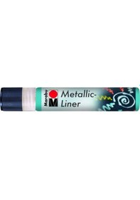 Resim Marabu Metallic Liner Boyutlu Boncuk Boyası 25Ml 792 Petrol Mavi 