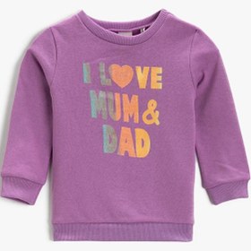 Resim Kız Bebek Baskılı Sweatshirt 
