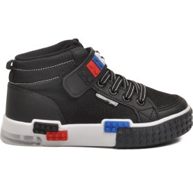 Resim Slazenger Siyah Beyaz Cırtlı Erkek Çocuk Hi Sneaker Çok Renkli 