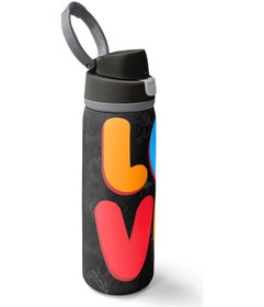 Resim Coral High Renkli Love Desenli Pipetli Ve Direkt İçim Çelik Termos 800 Ml 38508 Siyah 