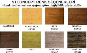 Resim NTConcept Blu Doğal Ahşap Yemek Masası (85 x 180 cm) 