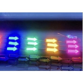Resim Sabit 12 Volt Ok Yönlü Modül Led Mavi 10 Adet 