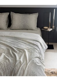 Resim Madame Coco Elaine Çift Kişilik %100 Pamuk Baskılı Saten Nevresim Takımı - Taş TAŞ Taş 