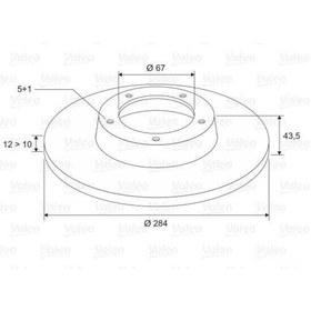 Resim Ferodo Ddf540 Fren Diski Ön 5d 284mm W202 C Serisi 93- 