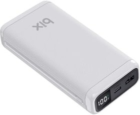 Resim Bix 20000mah Usb-a 22.5w Ve Type-c Pd 20w Çift Çıkışlı Led Ekranlı Powerbank Beyaz 