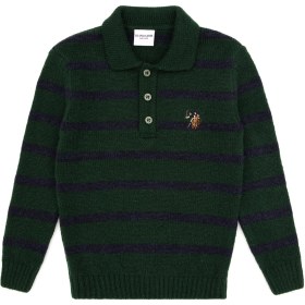 Resim U.s. Polo Assn. Erkek Çocuk Yeşil Kazak /triko 50315627-VR054 