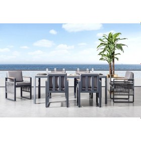 Resim Argos Bahçe Balkon Masa Takımı Cappuccino 