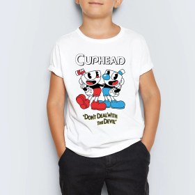 Resim Morinna Cuphead Çocuk Tişört T-Shirt Mr-01 