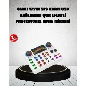Resim TKÇ Canlı Yayın ve Karaoke Için Profesyonel Ses Kartı Bluetooth Destekli 