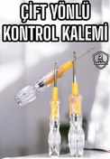 Resim Boskord Çift Taraflı Elektrik Kontrol Kalemi Şeffaf Tornavida 