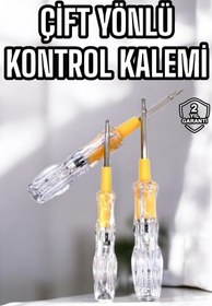 Resim Boskord Çift Taraflı Elektrik Kontrol Kalemi Şeffaf Tornavida 