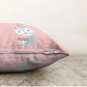 Resim RealHomes Çift Taraflı Özel Tasarımlı Dijital Baskılı Çocuk Odası Raşel Örme Yastık Kırlent Kılıfı, Sonil-K4613-43x43cm 