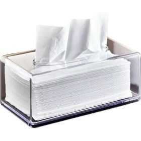 Resim Peçete Organizeri Şeffaf Peçetelik Peçete Düzenleyicimendil Peçete Kutusu Koyucu Mendil Kabı (1) 