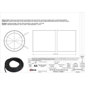 Resim IBRAS 25.0mm X 33.0mm Unıversal Yakıt Hortumu ( Makarasız ) B Tıpı 25 Mt 