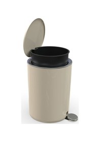 Resim Primanova Lenox Pedallı Çöp Kovası 5Litre Bej. Bej 