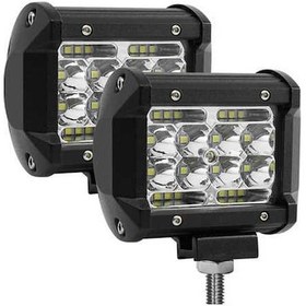 Resim Pazly Siyah 60w 6000lm Led Çalışma Işığı Çubukları, Sis Farları K22214b-1 