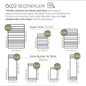 Resim Cool Halı Riga M720 Hav Toz Vermez Kolay Temizlenen Hasır Doku İnce Düğüm İthal Sisal Halı 