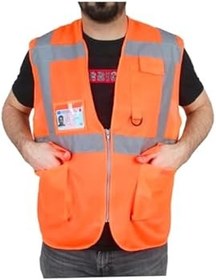 Resim Bant Evi İkaz Yeleği Mühendis Reflektörlü Mühendis İkaz Yeleği 